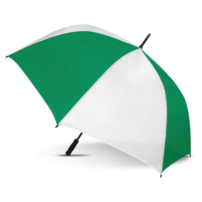 White/Dark Green