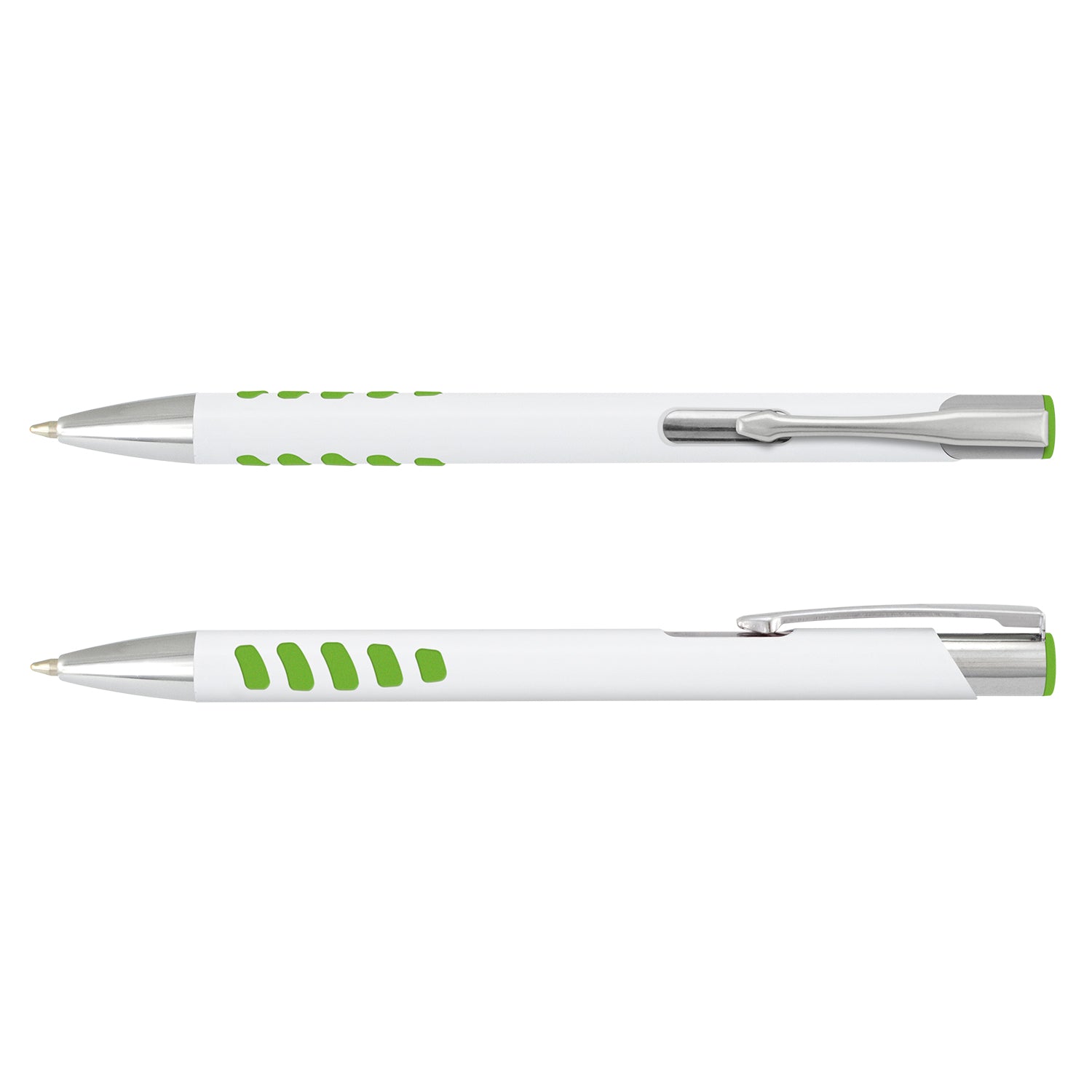 White/Bright Green