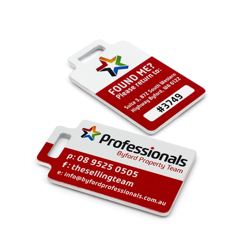 Custom Rectangle Key Tag for real estate agents